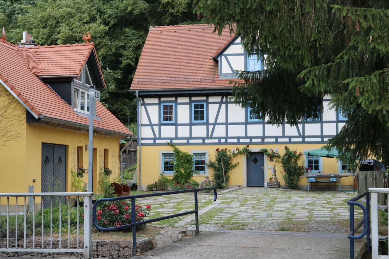 "Ferienwohnung Am Tharandter Wald" Grund Exteriér fotografie